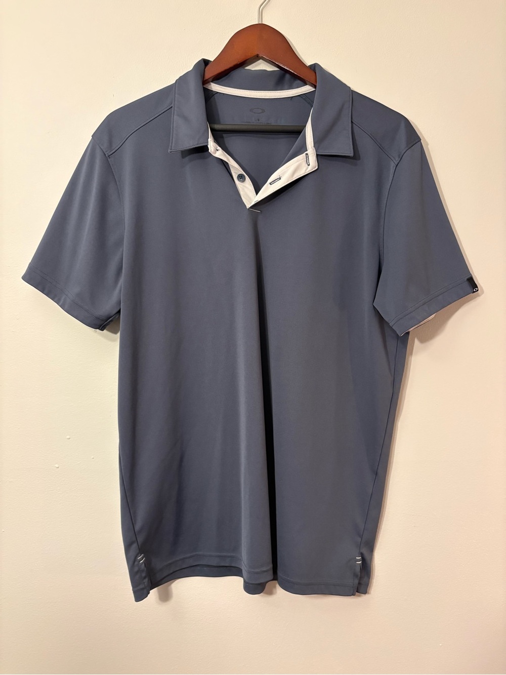 Oakley Tailored Fit Performance Golf Polo — Slate Blue — Size L ⛳
